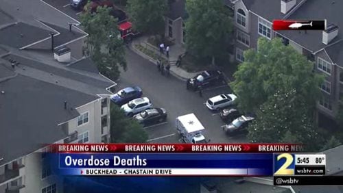 A possible drug overdose death was reported Friday in Buckhead. (Credit: Channel 2 Action News)