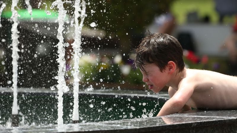 Experts say children should avoid playing in water fountains unsupervised, because a child can drown in only 2 inches of water.