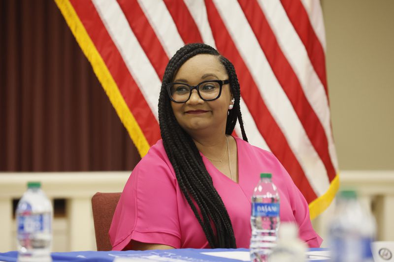 U.S. Rep. Nikema Williams  on Wednesday launched her bid for reelection as chairwoman of the Democratic Party of Georgia. (Jason Getz/AJC)