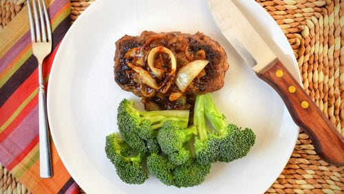 Salisbury Steaks with Caramelized Onions saves time and is an economical way to dress up ground sirloin. F