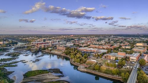 Columbus, Georgia, the second-largest city in the state by population, sits on the Chattahoochee River.