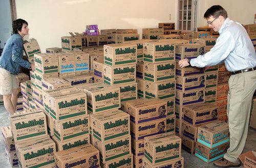 Girl Scout cookies for the troops