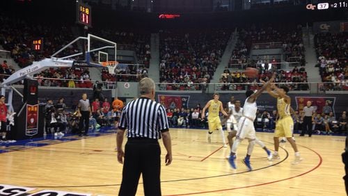 Georgia Tech lost 63-60 to No. 21 UCLA Saturday in Shanghai in the third annual Pac-12 China game.