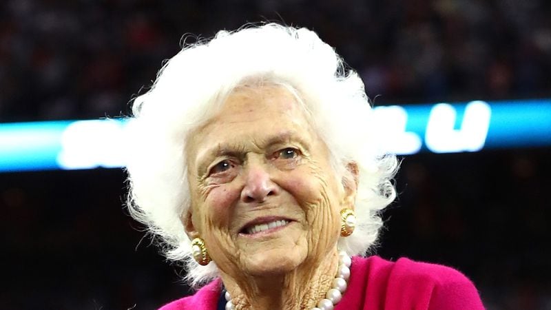 Former first lady Barbara Bush pictured in 2017. (Photo by Al Bello/Getty Images)