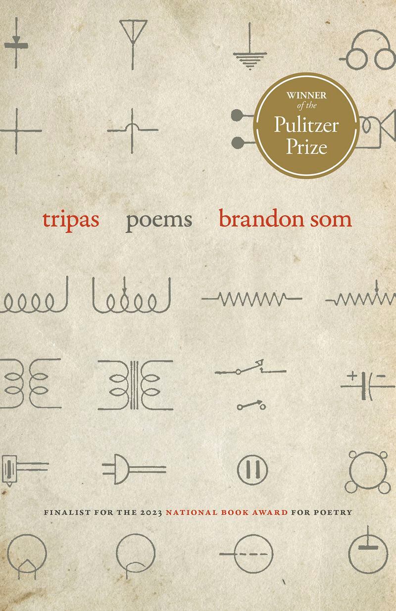 This cover image released by UGA Press/Georgia Review shows "Tripas" by Brandon Som, winner of the Pulitzer Prize for poetry. (Tripas by Brandon Som via AP)