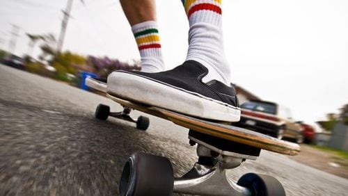 Alpharetta has been hit with complaints that children on skateboards have taken over downtown sidewalks and streets often jumping in front of cars and damaging infrastructure.