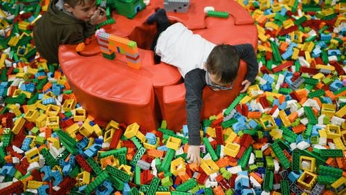 The LEGO Store will donate a LEGO set to a child for every ornament built in their stores.