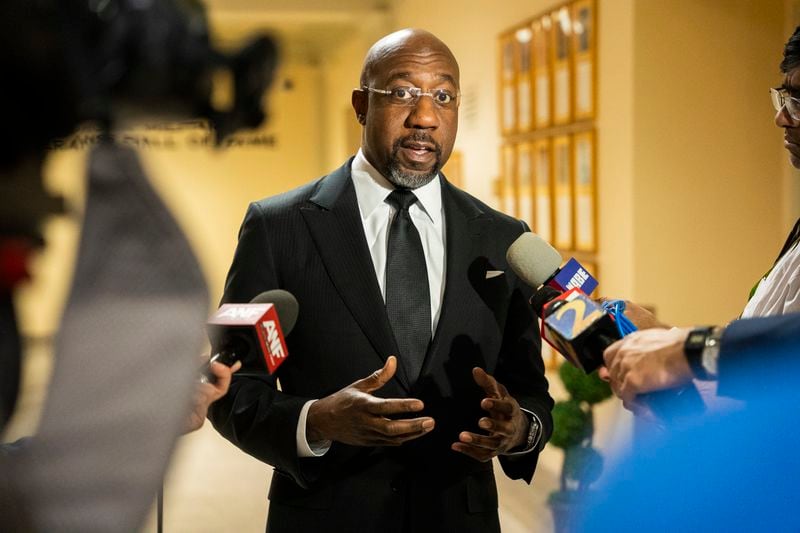U.S. Sen. Raphael Warnock, D-Ga., supports a foreign aid package for Ukraine and some other allies. (Olivia Bowdoin for the AJC). 