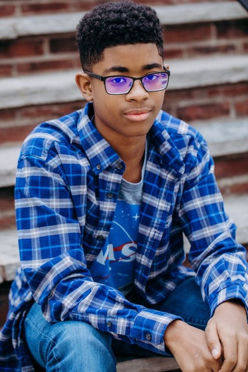 Charlie Lucas’ family calls him “Tech Support.” The 13-year-old helped his sister, Hannah, design an app that would allow her to let a list of trusted friends and family members know when she needs help. CONTRIBUTED BY VANIA STOYANOVA
