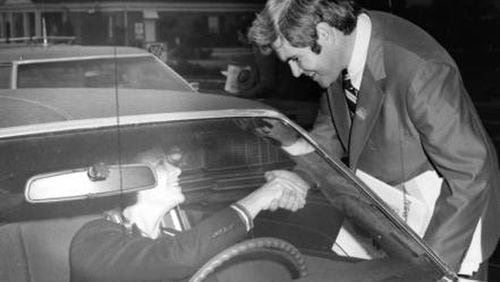 Newt Gingrich campaigns in the Sixth Congressional District in 1978, the year he became the first Republican elected to the seat.