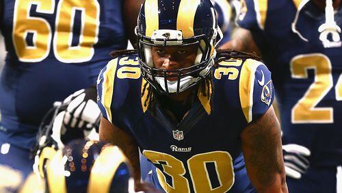 Former Georgia running back Todd Gurley had been sidelined following knee surgery.
