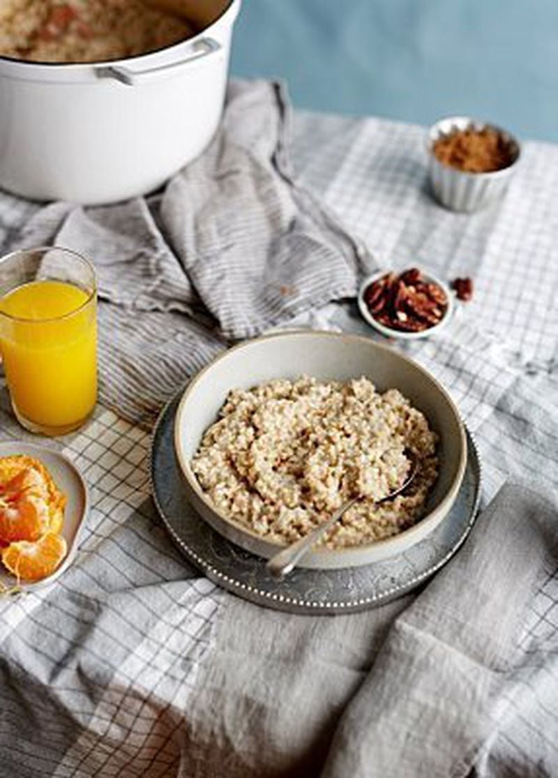 Eat old-fashioned oatmeal in the morning for a boost of long-lasting energy.