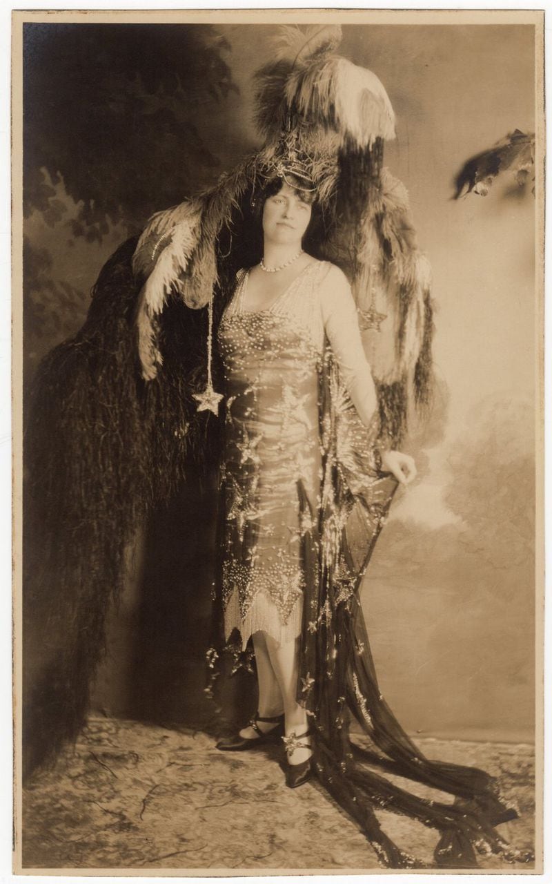 Marjorie Merriweather Post wore her Starry Night costume to the Everglades Ball in 1926 in Palm Beach. “Invitation to the Ball: Marjorie Merriweather Post’s Fancy Dress Costumes” will be on view Jan. 23 to April 17 at The Society of the Four Arts. Image courtesy of Hillwood Estate, Museum, and Gardens Archives