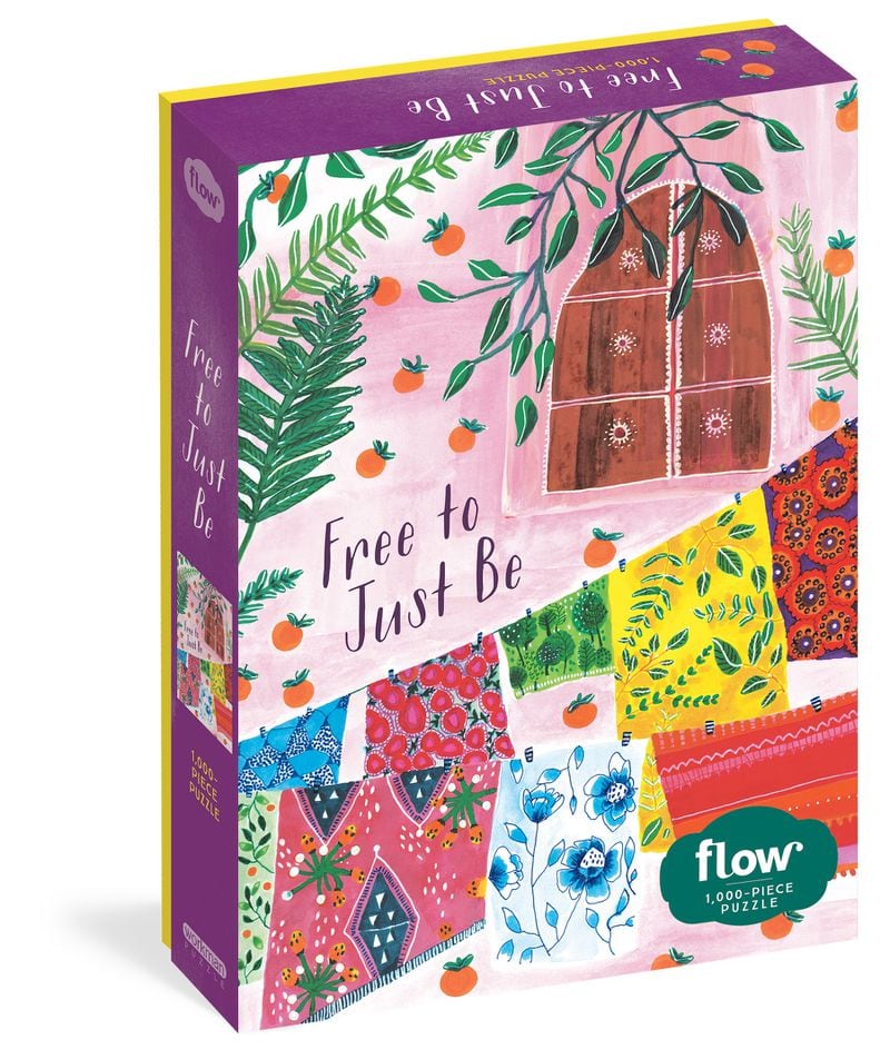 Enjoy quiet or family time by piecing together a thousand-piece puzzle which reveals a colorful image.
Courtesy of Workman Publishing