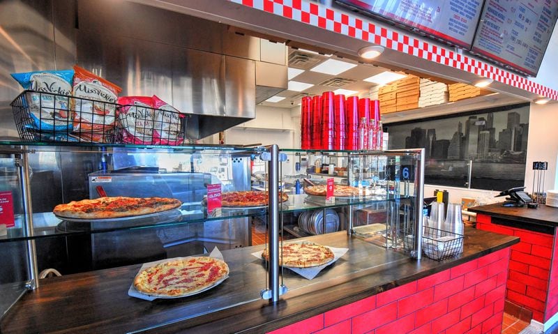 Pielands in Virginia-Highland offers a rotating selection of by-the-slice pizza. Chris Hunt for The Atlanta Journal-Constitution 