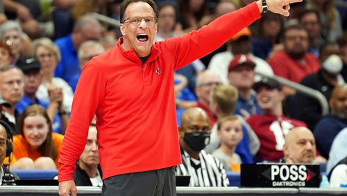 Georgia coach Tom Crean directs his team against Vanderbilt during the first half of an SEC Tournament game on Wednesday night in Tampa, Fla. (AP Photo/Chris O'Meara)