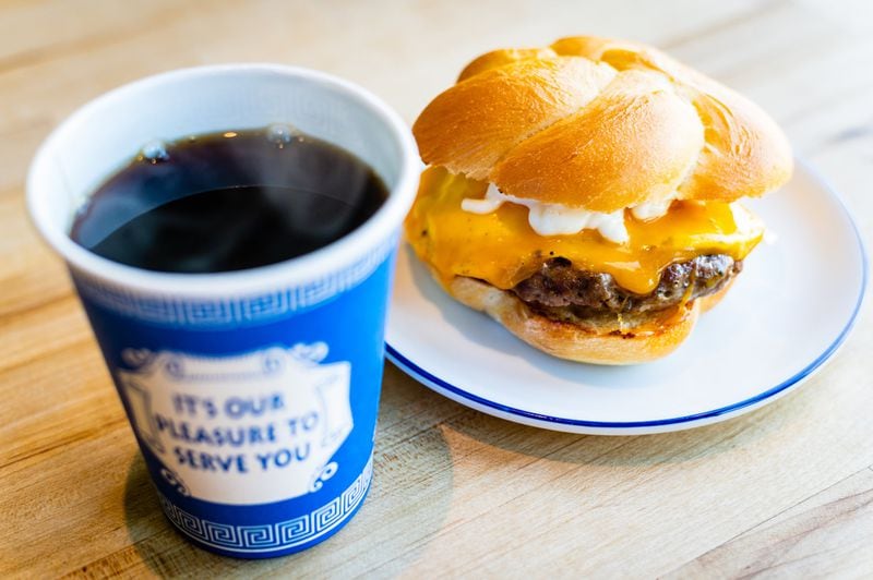 The morning combo at B-Side is a breakfast sandwich with sausage, and a coffee. CONTRIBUTED BY HENRI HOLLIS