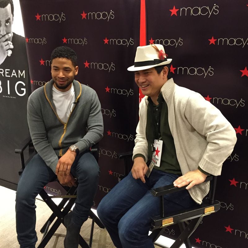 Jussie Smollett of "Empire" and I talk at Macy's about his work with SeanJohn and (of course) "Empire." CREDIT: Helen Kim Ho