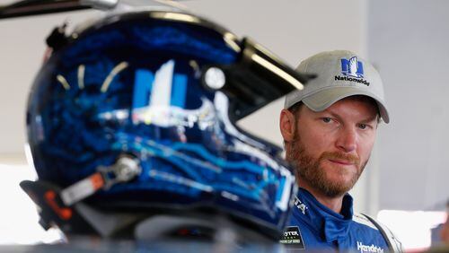 Dale Earnhardt Jr. at Daytona this spring, his last Daytona 500 as long as the retirement holds. (Brian Lawdermilk/Getty Images)