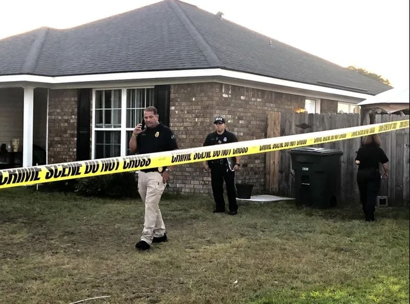 3-year-old twins Raelynn and Payton Keyes wandered off and died when they became trapped in a vehicle parked at this Hinesville home in South Georgia. (Lewis Levine / Savannah Morning News)