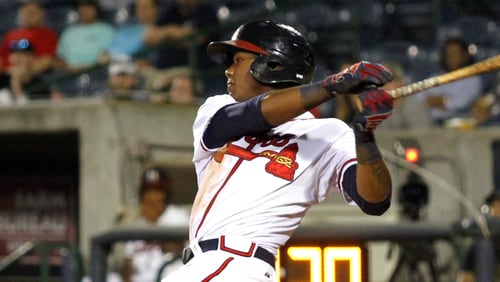 Ronald Acuna is hitting .325 in Triple-A. (Photo Ed Gardner, Mississippi Braves)