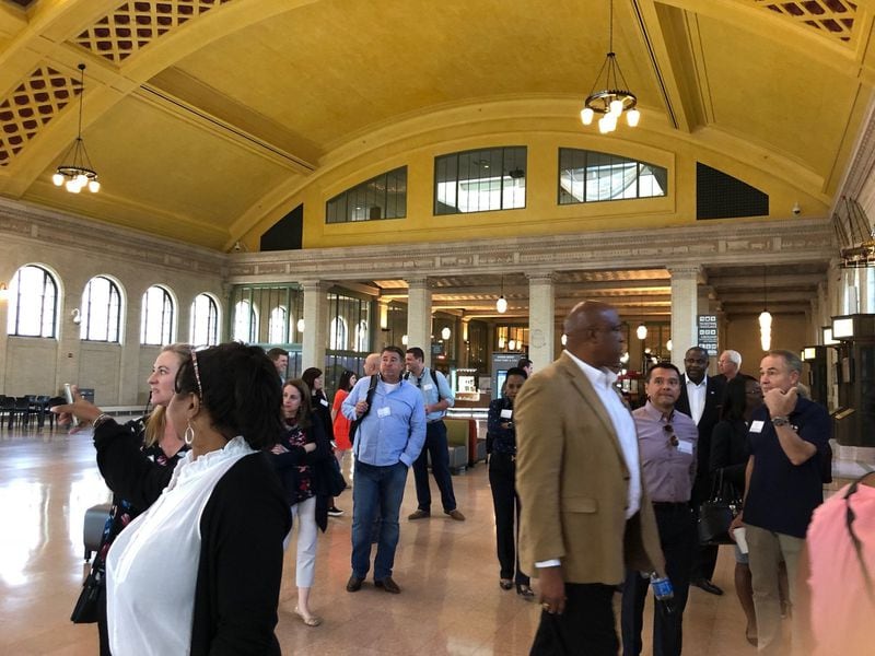 DeKalb County officials toured St. Paul’s Union Depot as they scout the Twin Cities’ transit system this week.