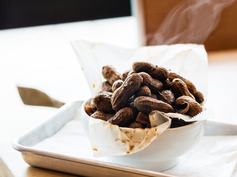 420 Boiled Peanuts are offered at the SweetWater Taproom. CONTRIBUTED BY HENRI HOLLIS