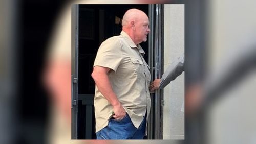 This is a photo of Gregg Ramsdell leaving his first federal court appearance in August, when he pleaded not guilty to these crimes.
