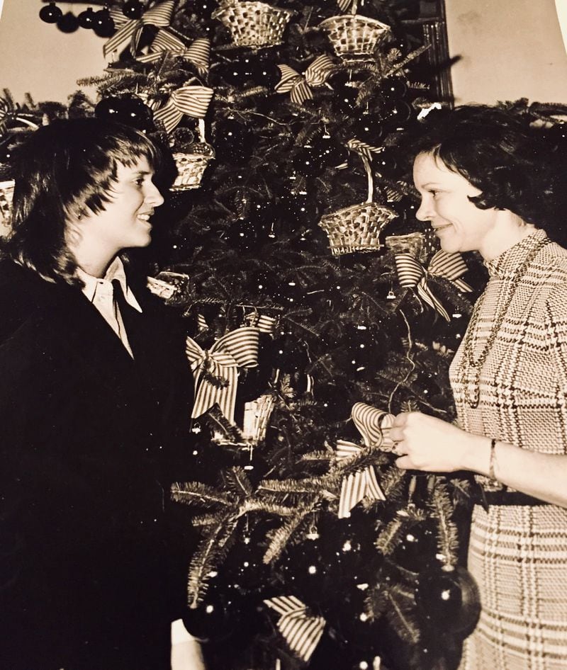 Jan Still Lindeman with Rosalynn Carter in December 1974 at Georgia's Governor's Mansion.
Contributed