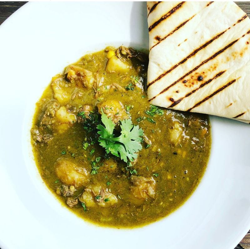 Hatch Green Chile Stew has been on the menu at Agave Restaurant in Atlanta since it opened in 2000. PHOTO CREDIT: Jack Sobel/Agave Restaurant