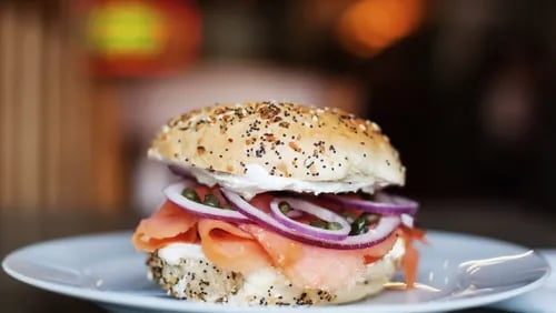 Goldbergs Fine Foods on Roswell Road in Buckhead is celebrating its 50th anniversary April 1 with half off anything on a bagel. (Courtesy of Goldbergs Fine Foods)