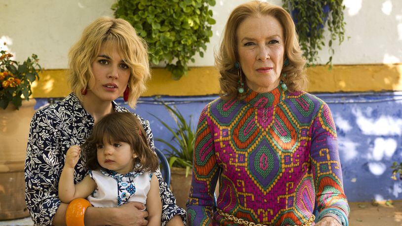Adriana Ugarte (from left) stars as earlier Julieta, Priscilla Delgado as child Antía and Susi Sánchez as Sara, Julieta’s mother in “Julieta.” Contributed by Manolo Pavón/ Sony Pictures Classics