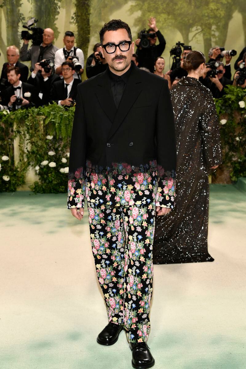 Dan Levy attends The Metropolitan Museum of Art's Costume Institute benefit gala celebrating the opening of the "Sleeping Beauties: Reawakening Fashion" exhibition on Monday, May 6, 2024, in New York. (Photo by Evan Agostini/Invision/AP)