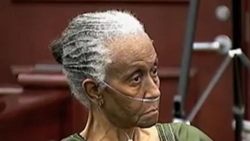 Dale El Smith, 74, was convicted in March 2015 of felony murder and two counts of cruelty to a person age 65 or older. She was sentenced to life. (Screen capture from WSB-TV video)