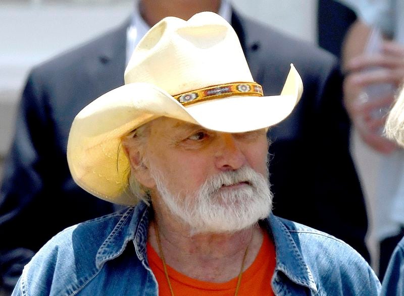 Dickey Betts at the 2017 funeral of Gregg Allman.