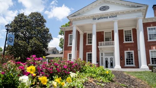 The Galloway School seeks to demolish and rebuild its main building, shown Monday, June 3, 2024. (Ben Hendren for The Atlanta Journal-Constitution)
