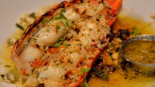 Broiled Lobster Scampi at Tavernpointe. Photo credit: Henri Hollis/Green Olive Media