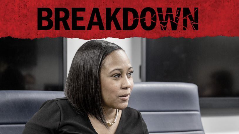 Fulton County District Attorney Fani Willis is the subject of the second episode of The Atlanta Journal-Constitution's Breakdown podcast. Willis is overseeing the investigation of former President Donald Trump and his allies. (Jenni Girtman / AJC file)