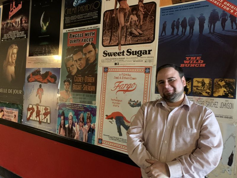 Plaza Theatre owner Christopher Escobar has ambitious plans for the theater after signing a 25-year lease. RODNEY HO/rho@ajc.com