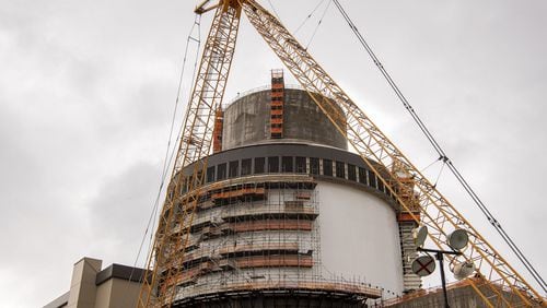 Georgia Power's work continues on a massive expansion of the Plant Vogtle nuclear complex in Georgia south of Augusta, where two additional nuclear reactors are being added. The project is years behind schedule and billions of dollars over budget, with delays growing. (Photo courtesy of Georgia Power.)