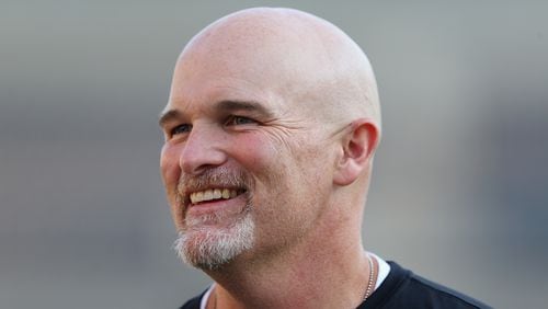 Falcons head coach Dan Quinn. (Mitchell Leff/Getty Images)