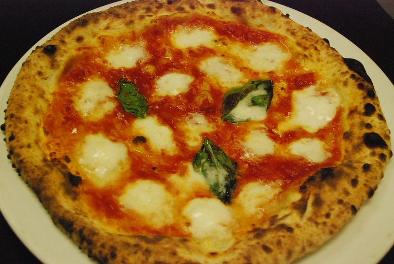 Traditional Neapolitan pizzas are served up at Vingenzo's in Woodstock, including La Margherita 1796 (shown here).