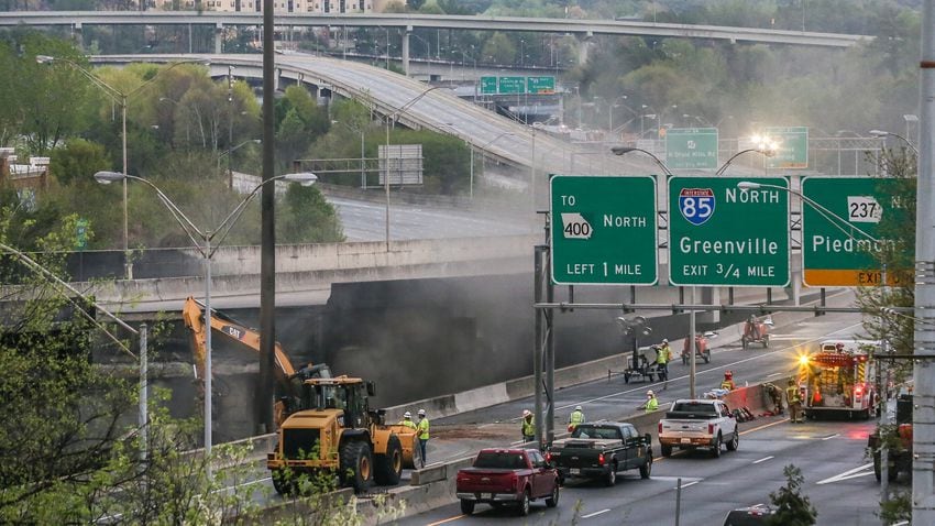 I-85 collapse: March 31, 2017