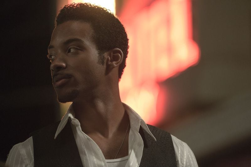  Algee Smith, shown in a scene from "Detroit," appeared at an advance screening Thursday night. Photo: Annapurna Pictures