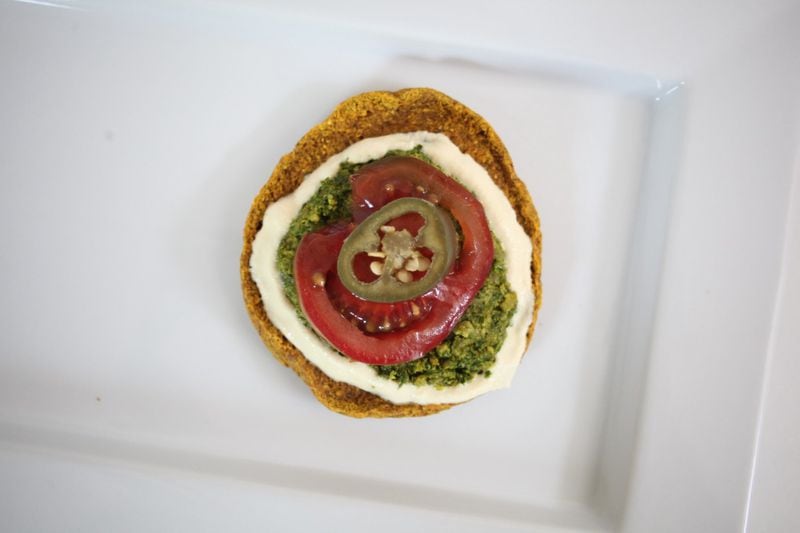 A Raw Head Bread bagel is sturdy enough to hold the toppings in this sandwich version of a caprese salad, with just a little jalapeno for kick. CONTRIBUTED BY ANNA MARIA PARAMO