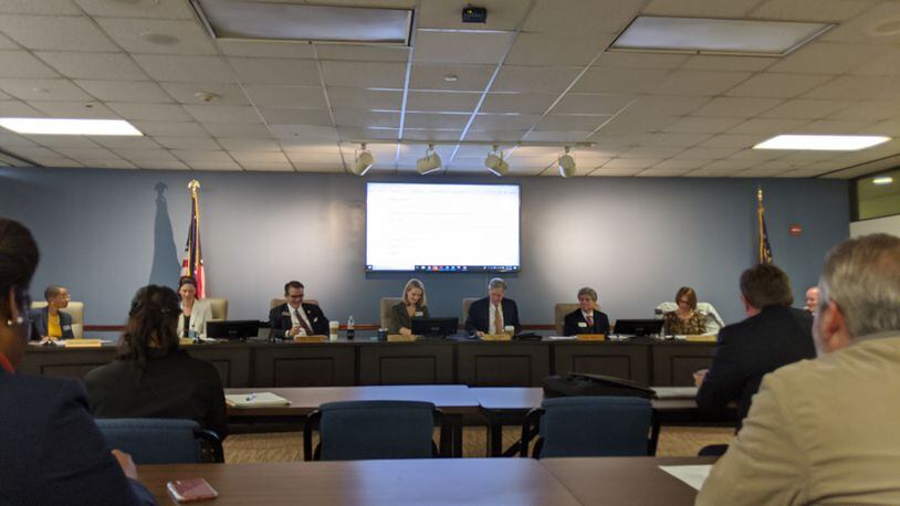 Commissioners of the Georgia State Charter Schools Commission met in Atlanta and approved changes to their school scoring rules and charter renewal guidelines on Wednesday, Jan. 29, 2020.