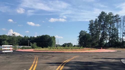 GDOT has rescheduled the traffic shift and opening of the new roundabout along State Route 347 in Buford until later this month. (Courtesy GDOT)