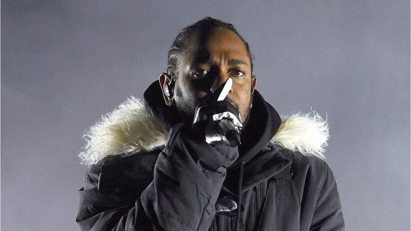 Kendrick Lamar Performs at the College Football National Championship Halftime Show