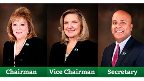 The Forsyth County Board of Commissioners elected Cindy Jones Mills, chairman; Molly Cooper, vice chairman; and Alfred John, secretary.