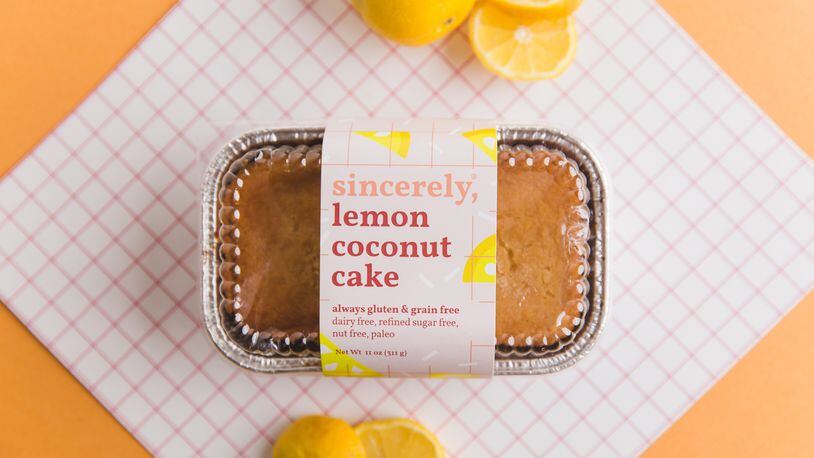 Lemon coconut cake from Sincerely, by Paryani. Courtesy of Paryani Foods
